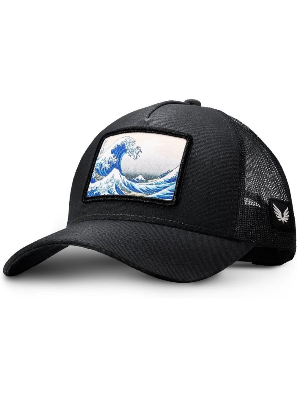 Stylish Great Wave 5-Panel Snapback Trucker Hat - Perfect for Casual Outings